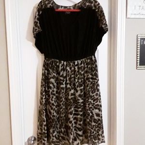 Leopard print dress